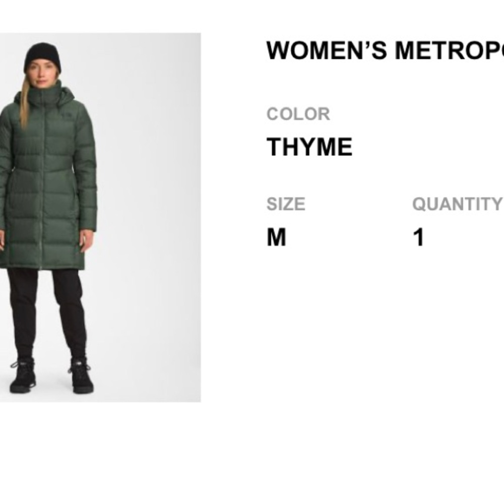 North Face Metropolis - Size M - New With Tags!